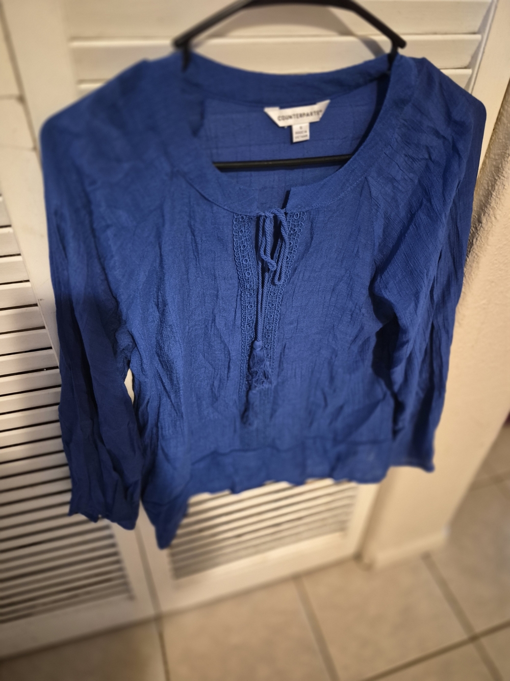 Counterparts Royal Blue Peasant Tunic